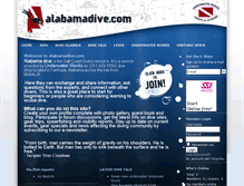 Tablet Screenshot of alabamadive.com